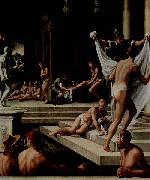 Girolamo Macchietti Baths at Pozzuoli oil painting